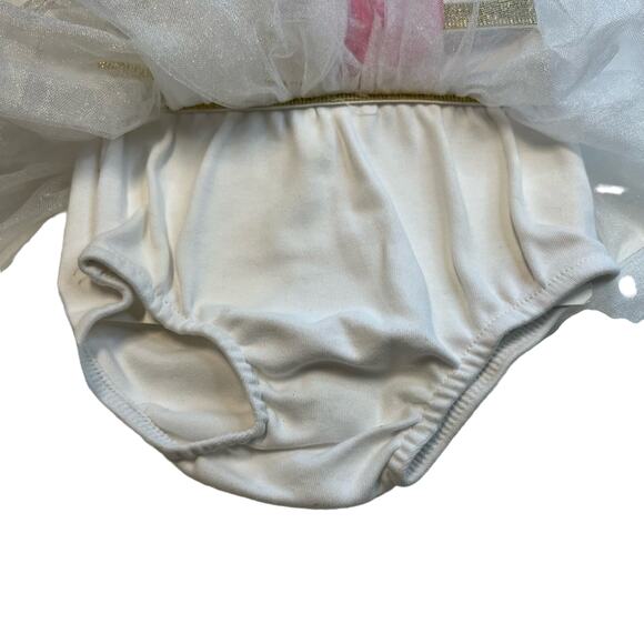 Starting Out Diaper Cover & Headband, Pom Pom Accents & Gold Details, NWT! - Picture 2 of 4